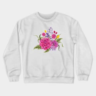 Vintage Botanical Floral Flower Crewneck Sweatshirt